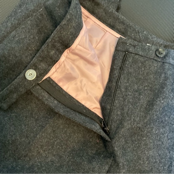 Harve Benard Woman’s Gray Wool Trousers Flat Front 8 Career Office Workwear - Picture 6 of 13